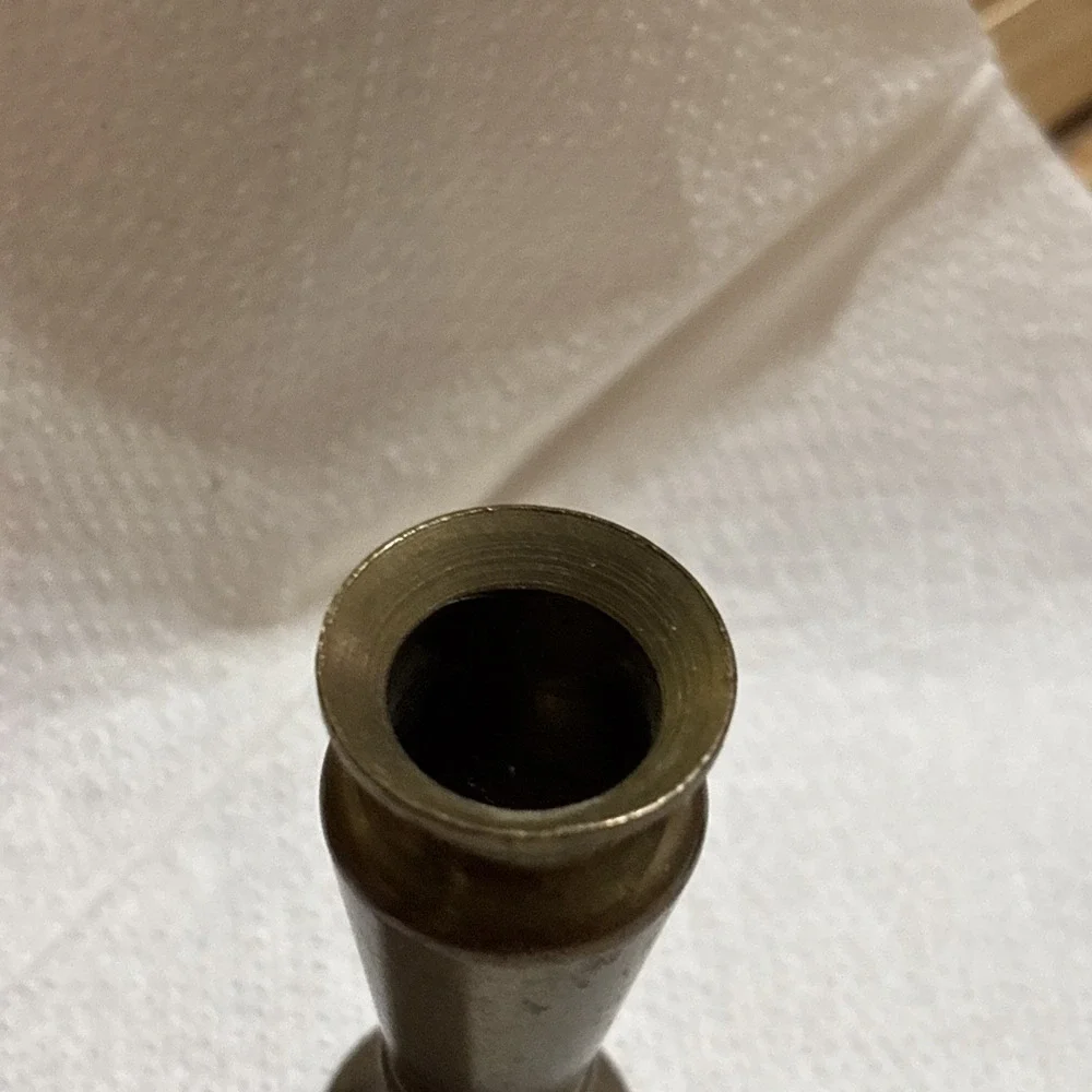 small vintage brass vase 2.25" decor Dollhouse Miniature - Picture 10 of 12